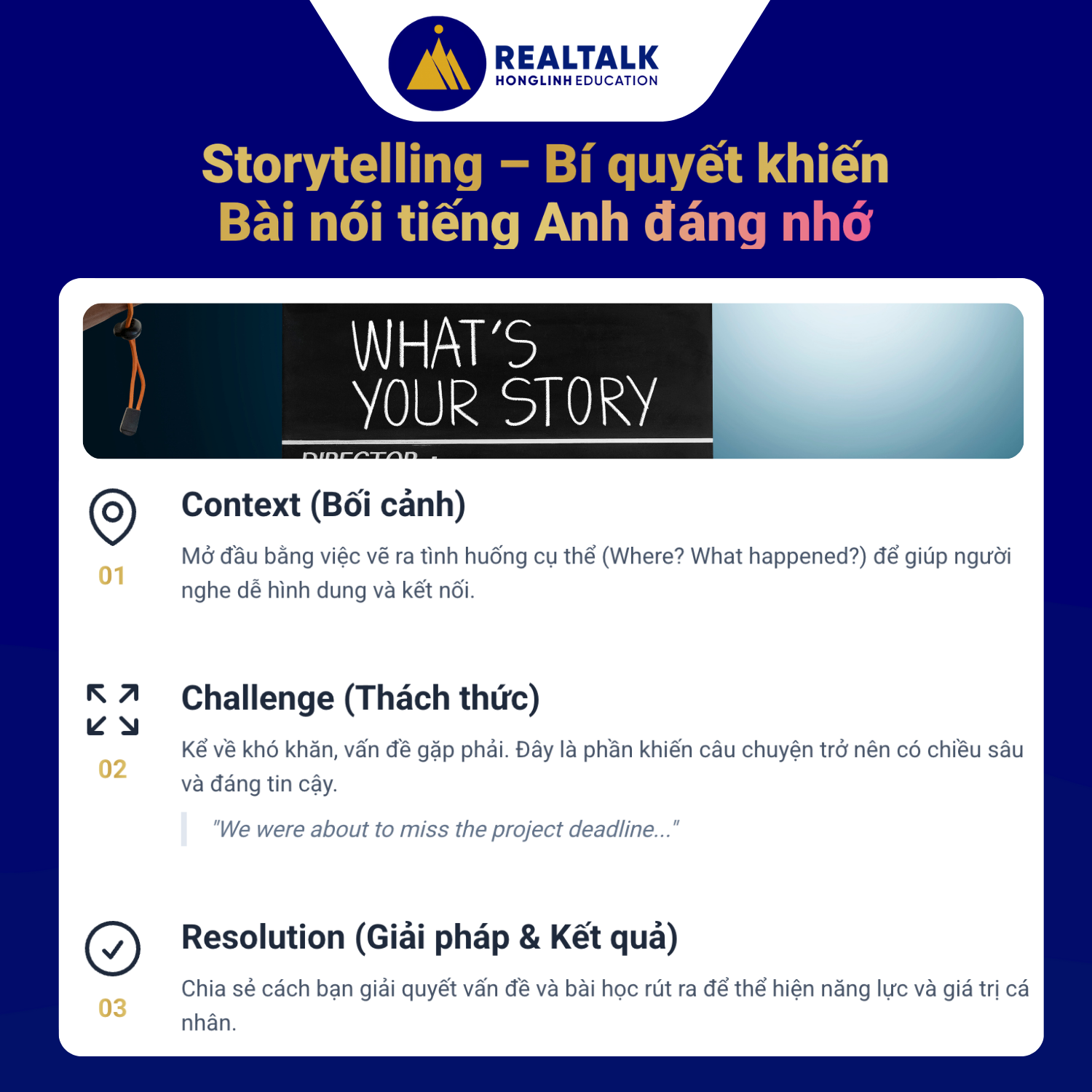 Storytelling – Bí quyết khiến bài nói tiếng Anh trở nên đáng nhớ